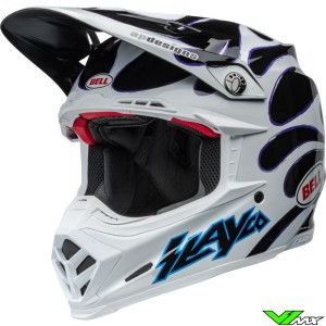 Bell Moto-9s Flex Slayco 24 Motocross Helmet - White / Black