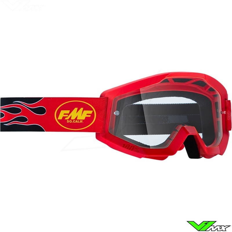 FMF Powercore Flame Goggles - Clear Lens