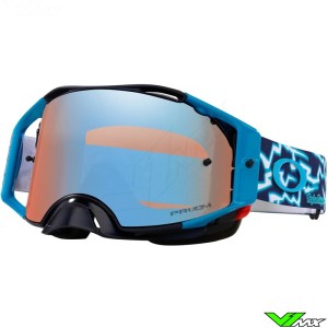 Oakley Airbrake Motocross Goggle - TLD Blue Lightning - Prizm Sapphire Lens