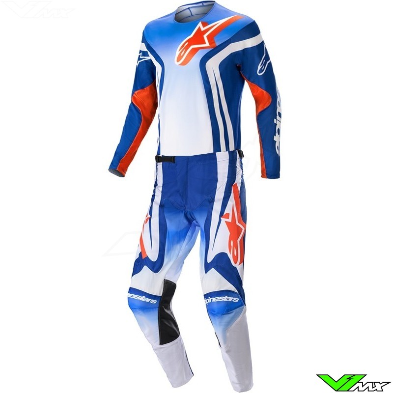 Alpinestars Racer Semi 2023 Crosspak - Blauw / Hot Oranje (34/L)