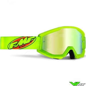 FMF Powercore Goggles Fluo Yellow - Mirror Lens