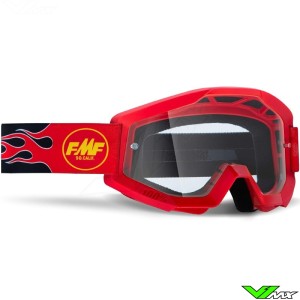 FMF Powercore Kinder Crossbril Flame - Clear lens