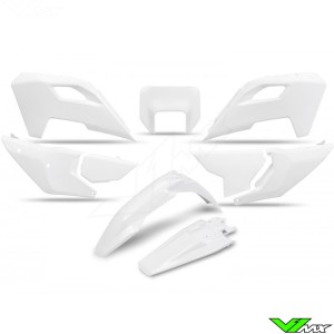 UFO Plastic Kit White - Husqvarna FE250 FE350 FE450 FE501 TE150 TE250 TE300