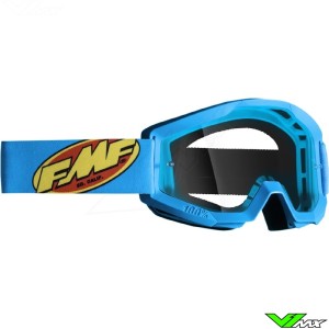 FMF Powercore Goggles Cyan - Clear Lens