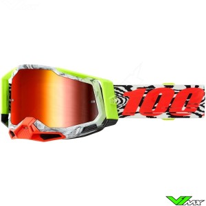 100% Racecraft 2 Engal Motocross Goggle - Mirror Red Lens