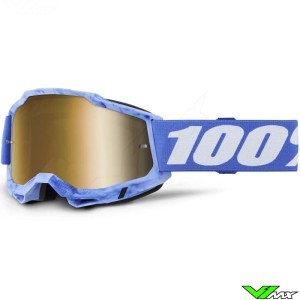 100% Accuri 2 Sursi Motocross Goggle - Mirror True Gold Lens