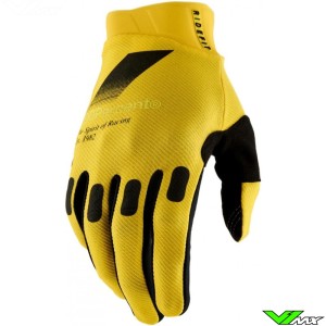 100% Ridefit Motocross Gloves - Yellow