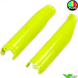 UFO Lower Fork Guards Fluo Yellow - Honda CRF450R CRF450RX