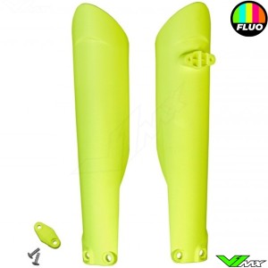 UFO Lower Fork Guards Fluo Yellow - Husqvarna