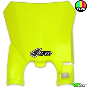 UFO Stadium Front Number Plate Fluo Yellow - Honda CRF250R CRF250RX CRF450R CRF450RX
