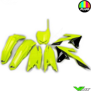 UFO Plastic Kit Fluo Yellow - Suzuki RMZ250 RMZ450