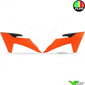 UFO Radiator Shrouds Neon Orange - KTM