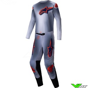 Alpinestars Supertech Lipan 2025 Crosspak - Grijs / Fluo Oranje