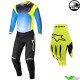 Alpinestars Racer Hoen Mini 2024 Kinder Crosspak - Zwart / Fluo Geel / Blauw / Nacht Navy