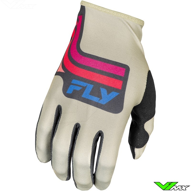 Fly Racing Lite Vice SE 2025 Crosshandschoenen - Grijs / Roze / Koraal