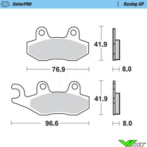 Moto Master Racing GP Voor Remblokken - Kawasaki Suzuki Yamaha Husqvarna