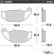 Moto Master RoadPro Ceramic Rear Brake Pads - Honda CRF250L CRF250RLRally CRF300Rally CRF300L