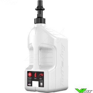 Tuff Jug Gen 3 Jerrycan with Ripper Quick-Fill Cap - 20L White