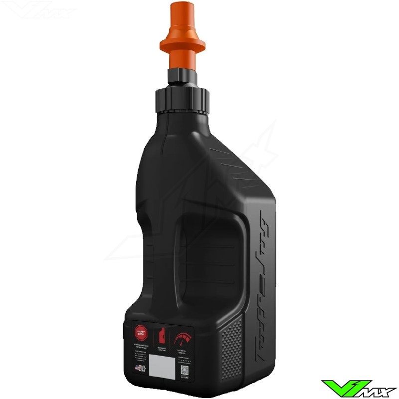 Tuff Jug Gen 3 Jerrycan met Ripper snelvuldop - 10L Zwart/Oranje