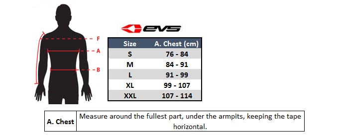 EVS Comp Size Chart