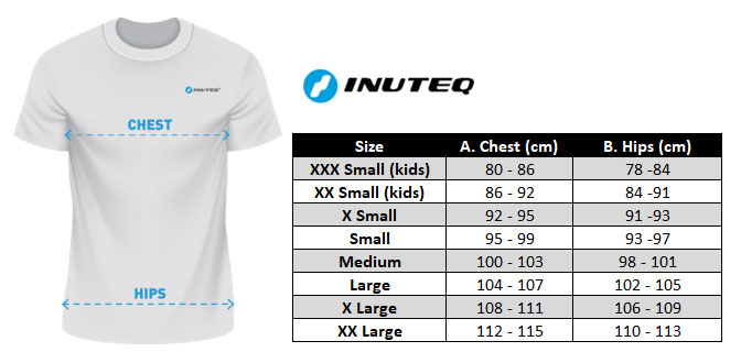 Inuteq Pro-X Size Chart