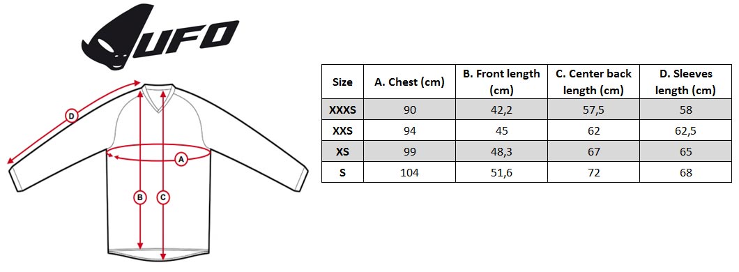 Youth Riding Gear Size Chart