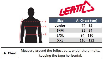 Leatt 3.5 Neck Brace Size Chart